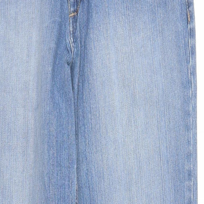Orange Red Womens Blue  Denim Straight Jeans Size 30 in L30 in