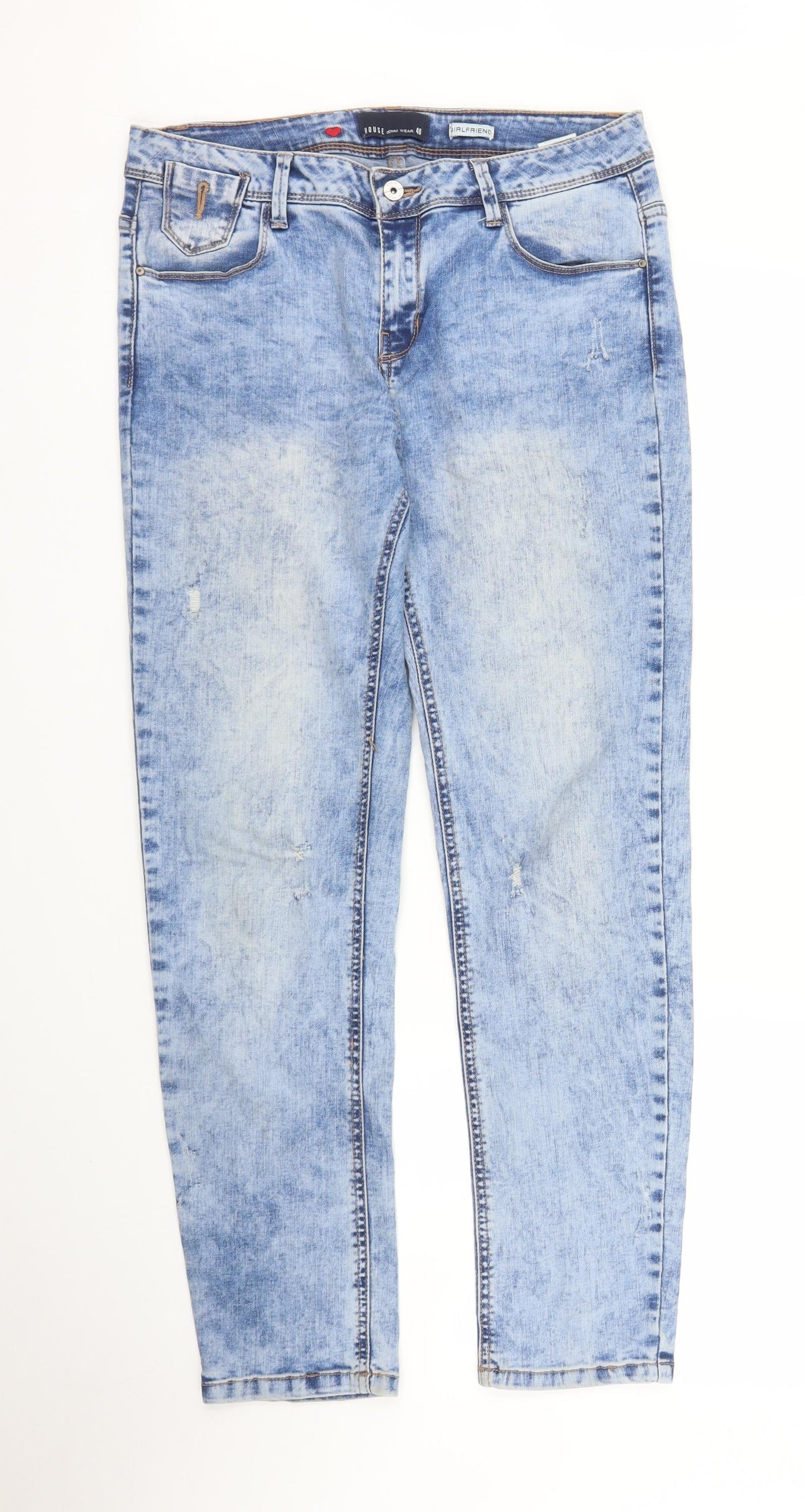 House Womens Blue  Denim Jegging Jeans Size 12 L27 in