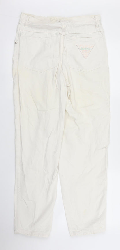 Jacky-O Womens White  Denim Mom Jeans Size 28 in L28 in