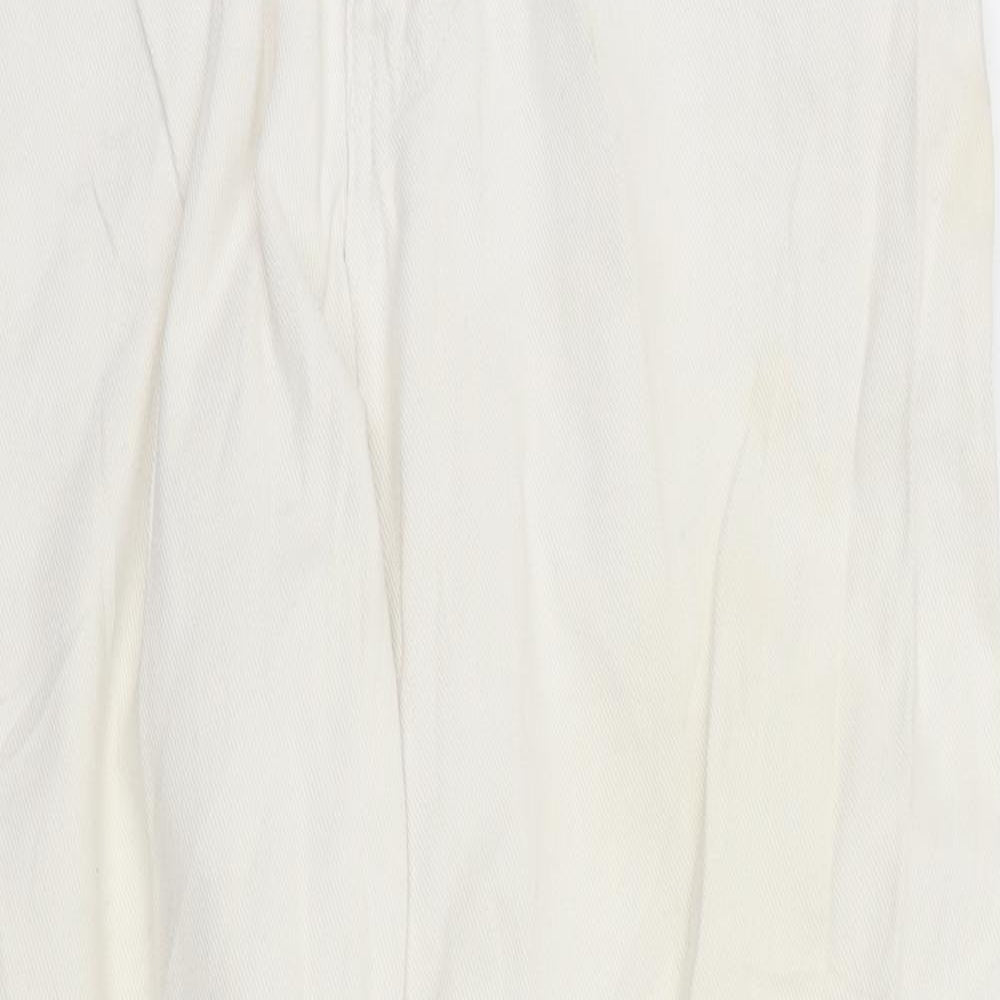 Jacky-O Womens White  Denim Mom Jeans Size 28 in L28 in