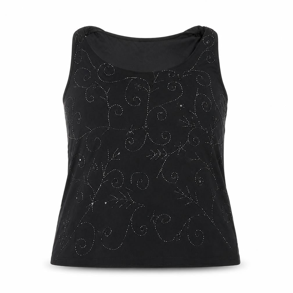 Womens UK Size L Wardrobe Black Basic Blouse