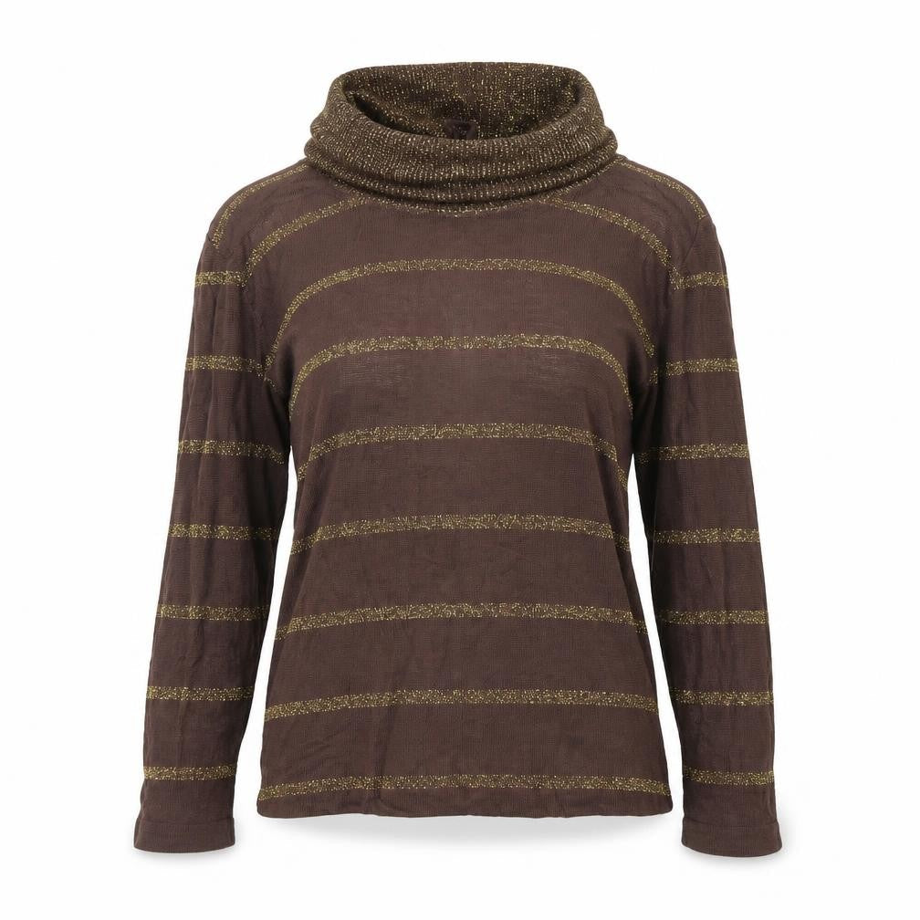 Womens UK Size S Preworn Brown Pullover Jumper