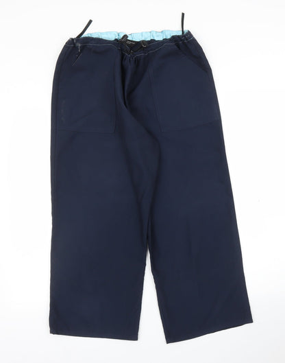 Womens UK Size 14 Dorothy Perkins Regular Fit Capri Blue Trousers
