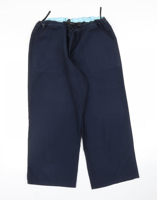 Womens UK Size 14 Dorothy Perkins Regular Fit Capri Blue Trousers