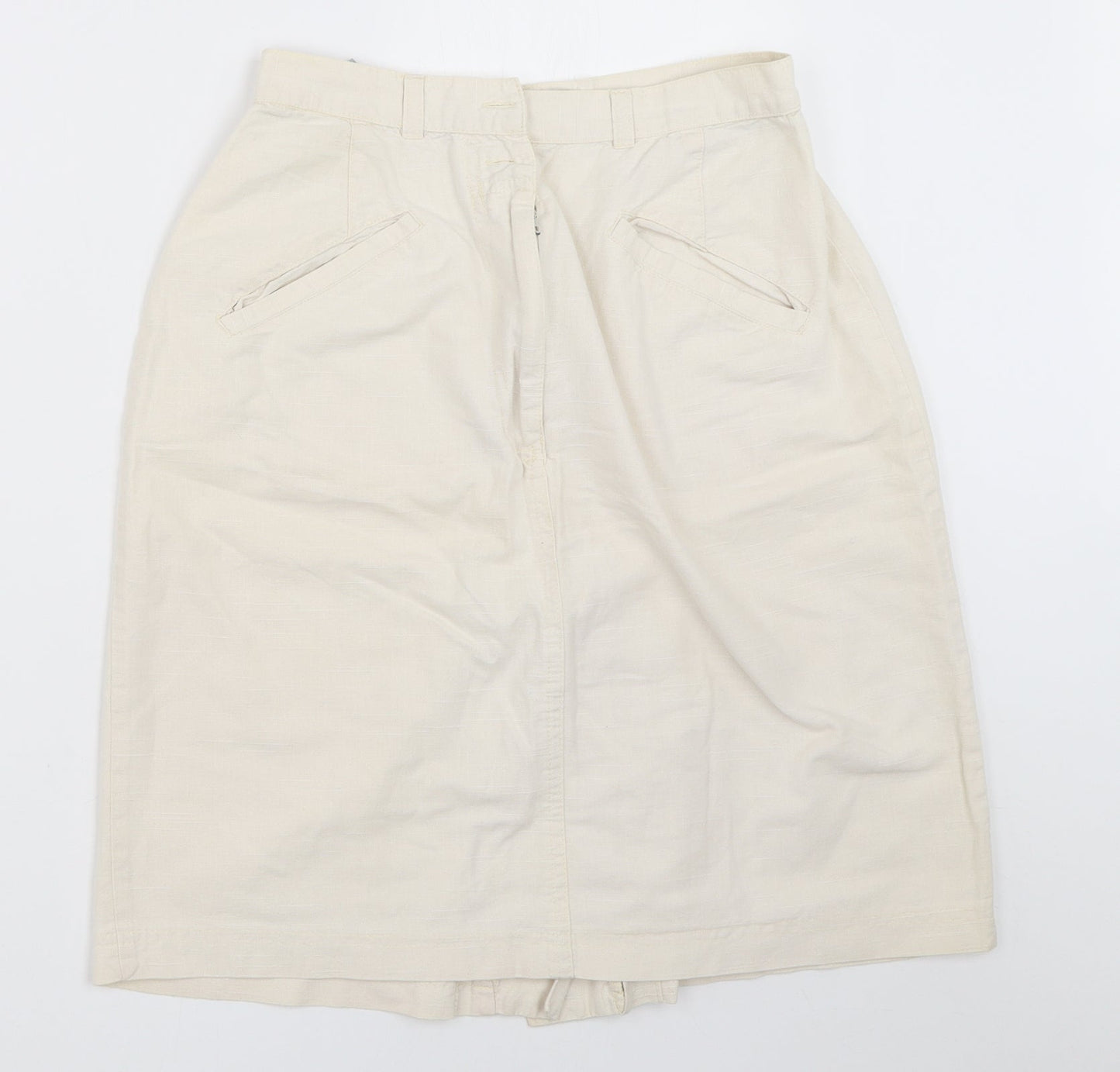 Mosquitos Womens Ivory   Straight & Pencil Skirt Size 10