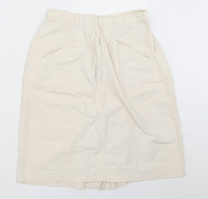 Mosquitos Womens Ivory   Straight & Pencil Skirt Size 10