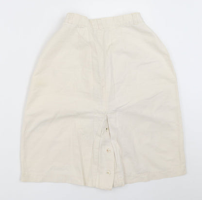 Mosquitos Womens Ivory   Straight & Pencil Skirt Size 10