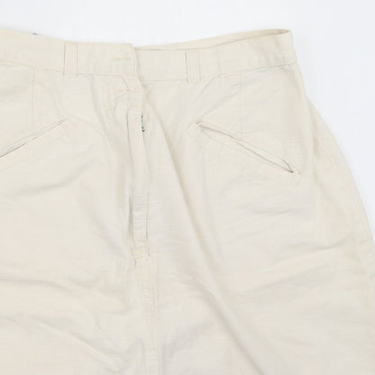 Mosquitos Womens Ivory   Straight & Pencil Skirt Size 10