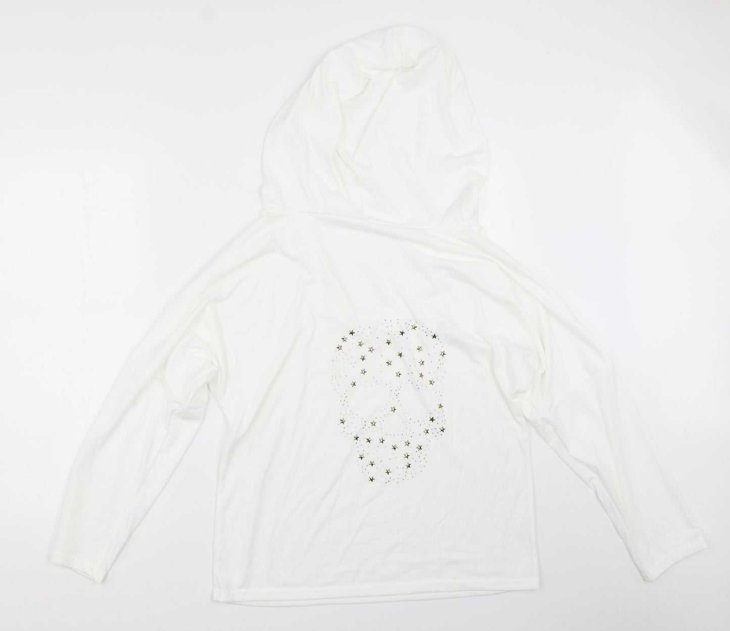 Womens UK Size M Preworn White Basic T-Shirt