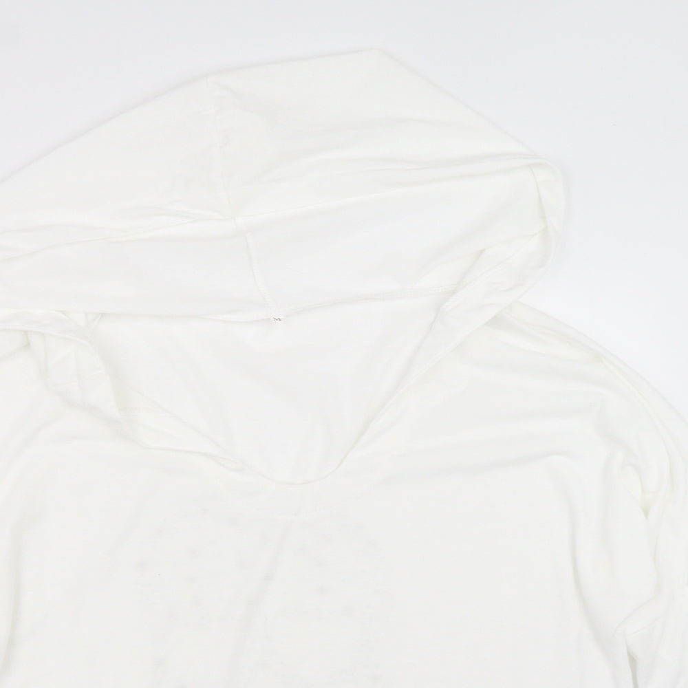 Womens UK Size M Preworn White Basic T-Shirt