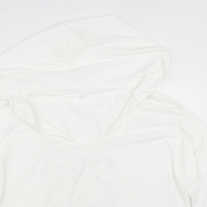 Womens UK Size M Preworn White Basic T-Shirt