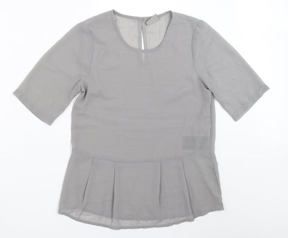 Womens UK Size XS Vera Moda Grey Basic Blouse