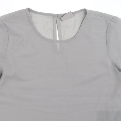 Womens UK Size XS Vera Moda Grey Basic Blouse