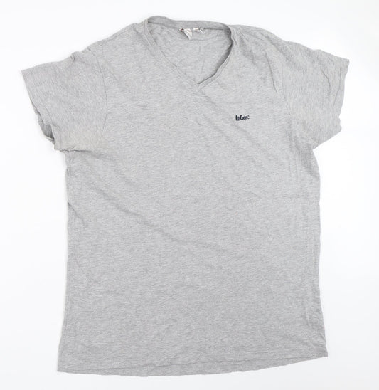 Lee Cooper Mens Grey    T-Shirt Size L