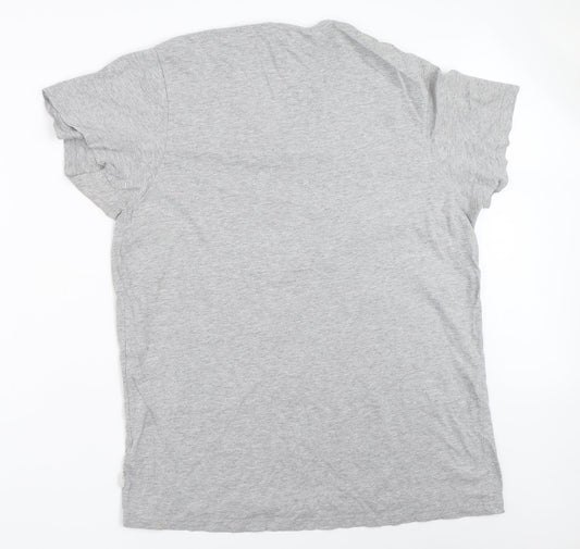 Lee Cooper Mens Grey    T-Shirt Size L