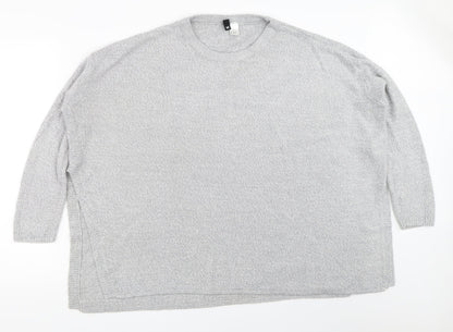 H&M Womens Grey   Pullover Jumper Size M