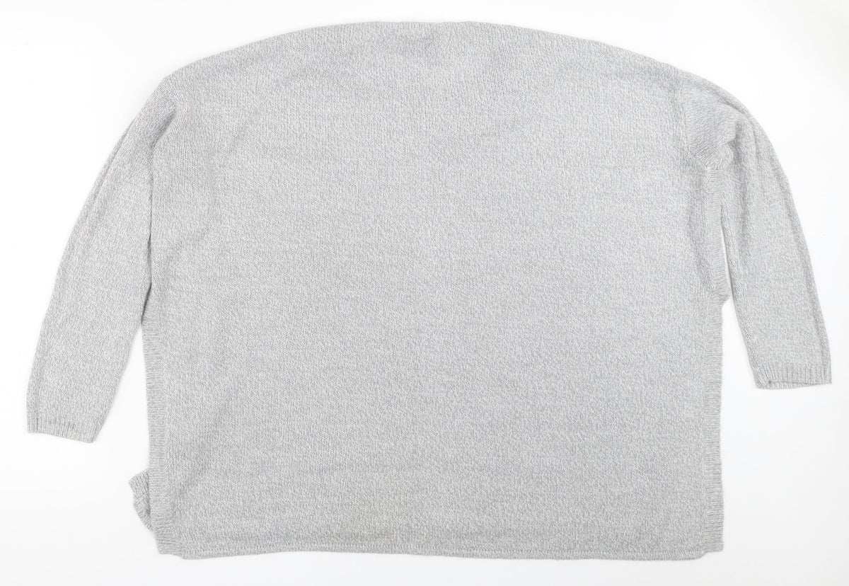 H&M Womens Grey   Pullover Jumper Size M