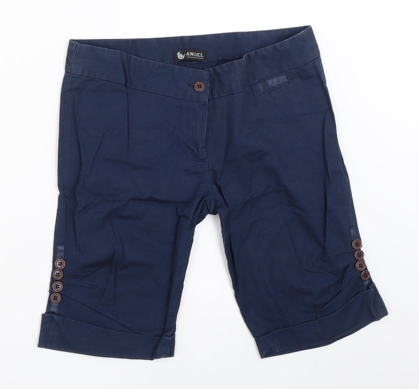 Angel Womens Blue   Chino Shorts Size S