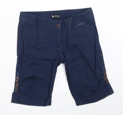 Angel Womens Blue   Chino Shorts Size S