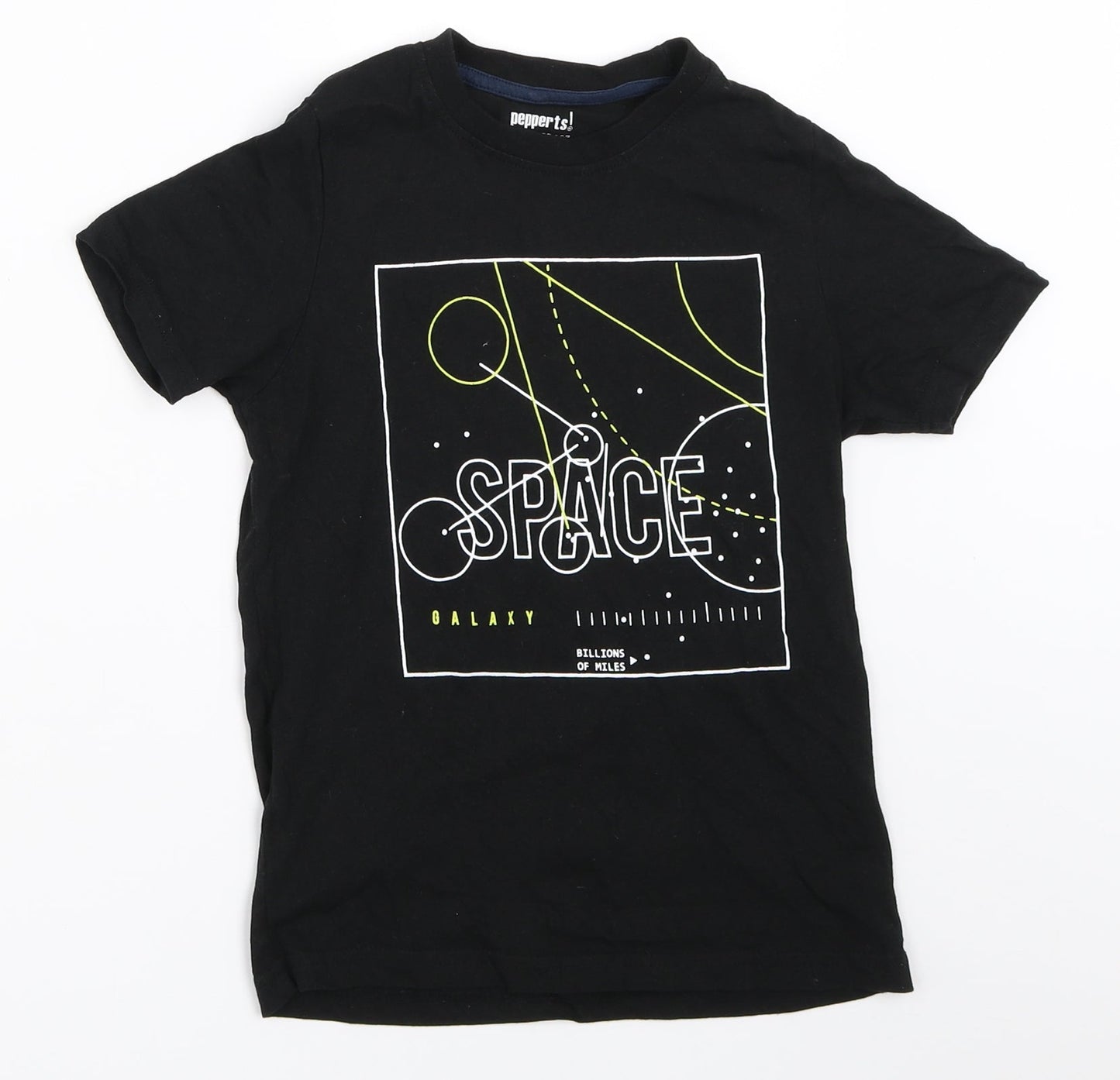 Pepperts! Boys Black   Basic T-Shirt Size 7-8 Years