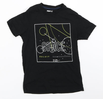 Pepperts! Boys Black   Basic T-Shirt Size 7-8 Years