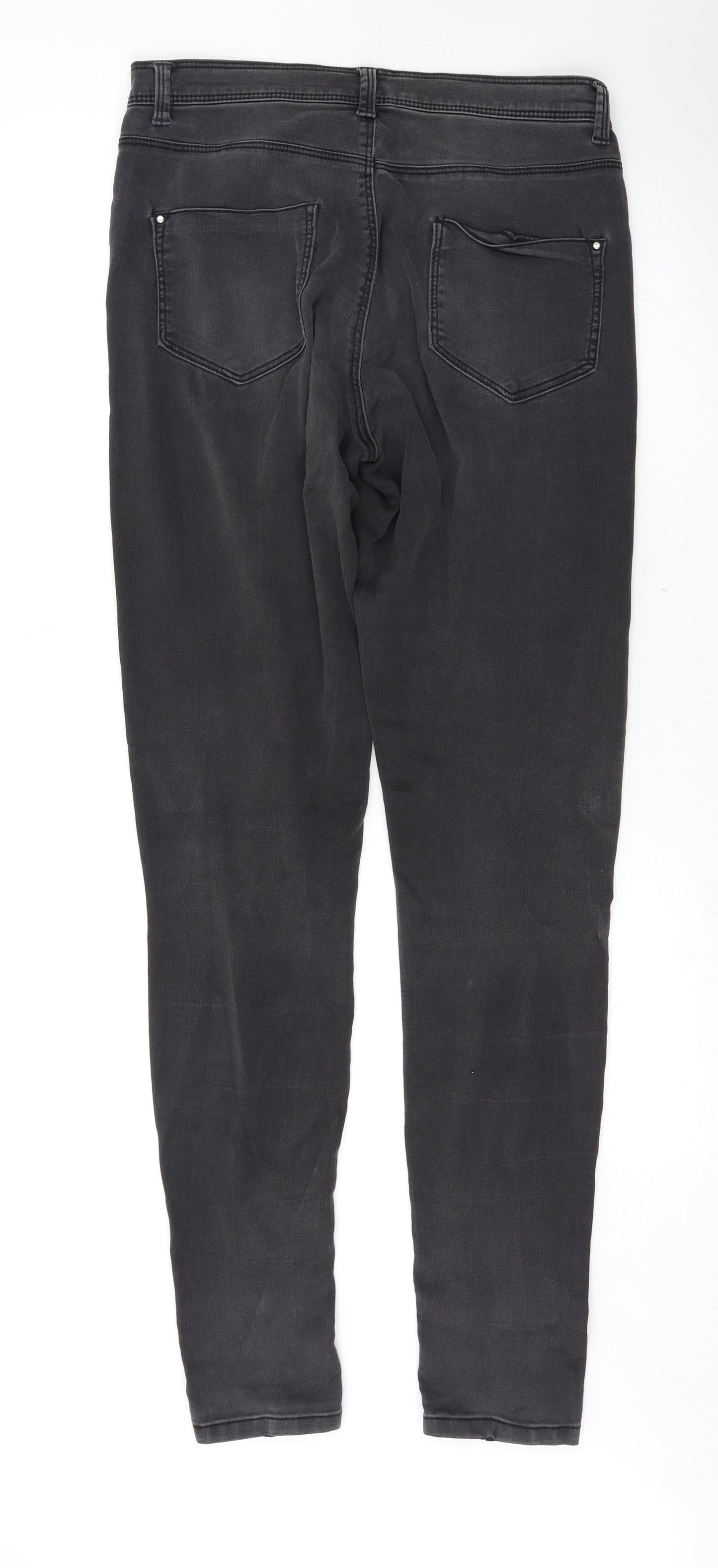 Dorothy Perkins Womens Grey   Skinny Jeans Size 12 L32 in