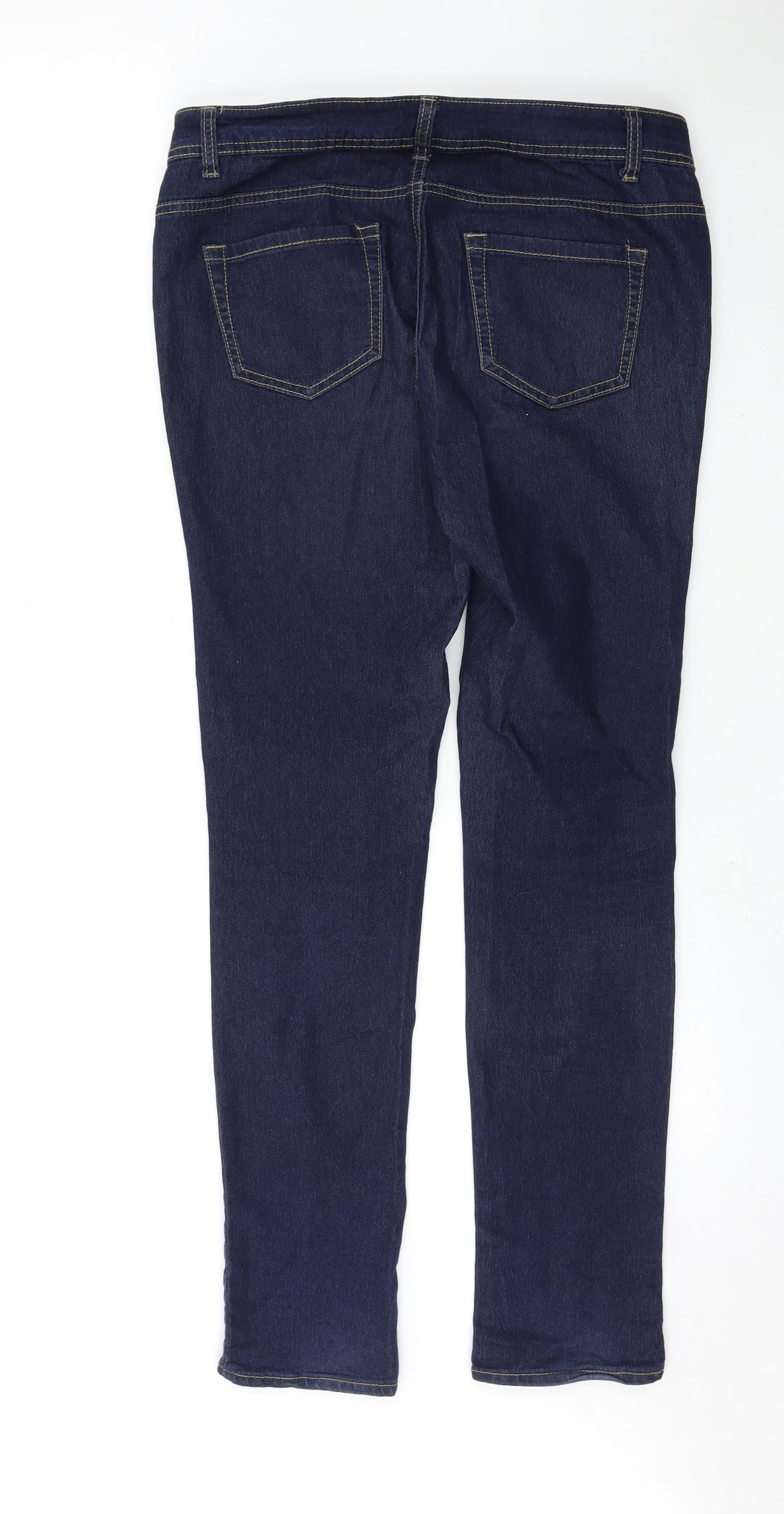 Denim & Co. Womens Blue   Skinny Jeans Size 12 L30 in