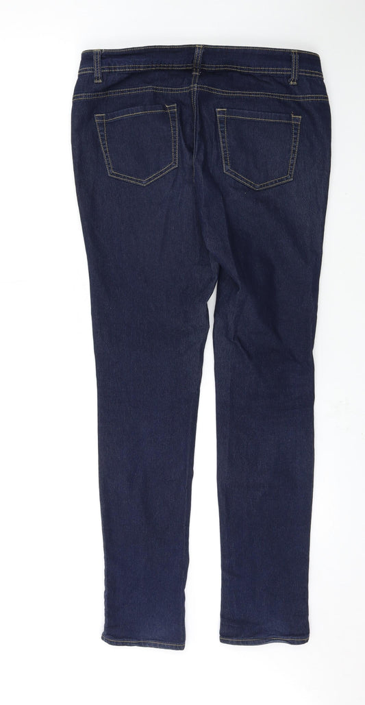 Denim & Co. Womens Blue   Skinny Jeans Size 12 L30 in