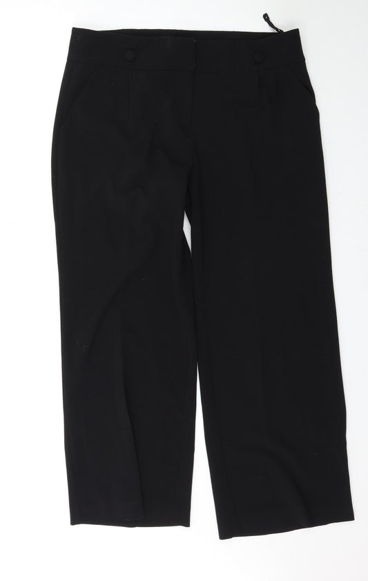 Womens UK Size 12 evie Regular Fit  Black Trousers