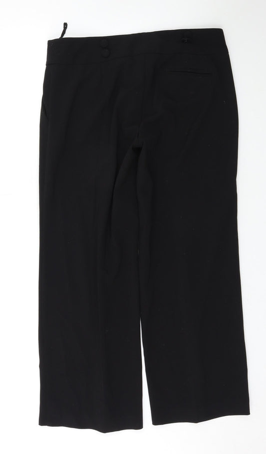Womens UK Size 12 evie Regular Fit  Black Trousers