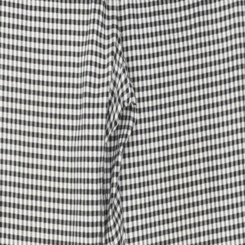 F&F Womens Black Check  Trousers  Size 10 L26 in