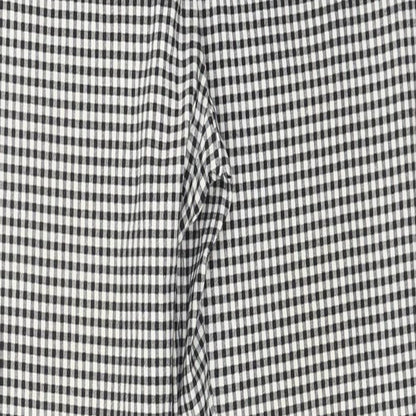 F&F Womens Black Check  Trousers  Size 10 L26 in