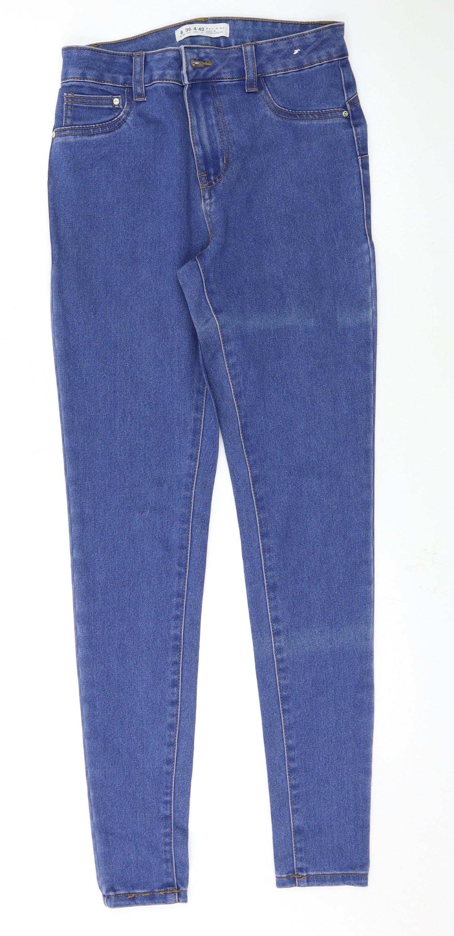 Denim & Co. Womens Blue   Skinny Jeans Size 8 L29 in