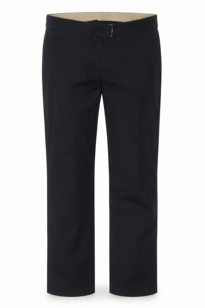 Front view of Full Circle women’s black trousers, size UK 36, 29-inch leg