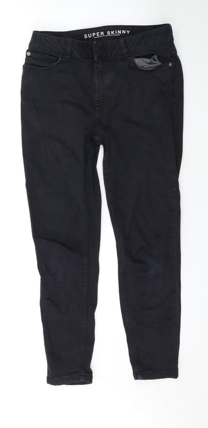 Womens UK Size 10 Marks and Spencer Regular Fit Skinny Black Jeans