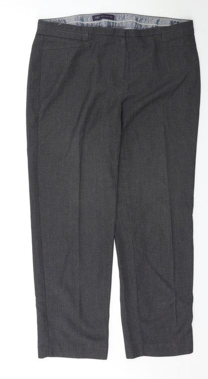 Womens UK Size 14 Marks and Spencer Regular Fit  Grey Trousers