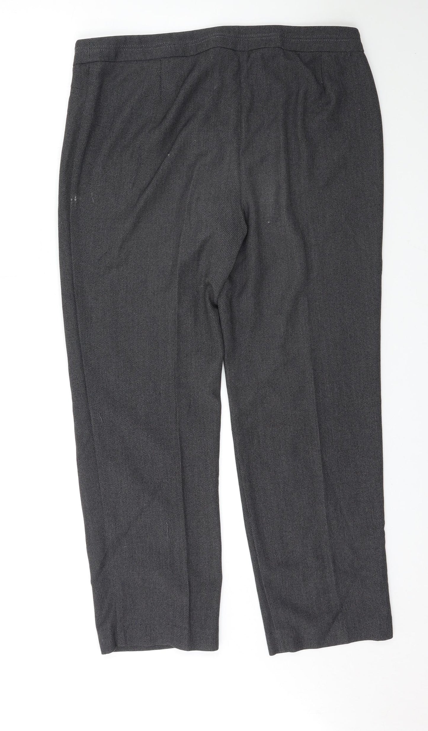 Womens UK Size 14 Marks and Spencer Regular Fit  Grey Trousers