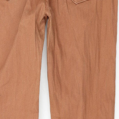 Urban Bliss Womens Orange   Straight Jeans Size 14 L30 in