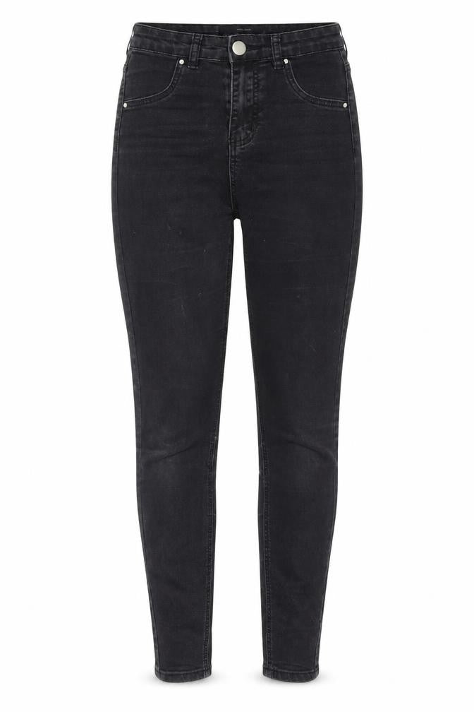 Front view of Select women’s black skinny jeans, size UK 8, 29-inch leg