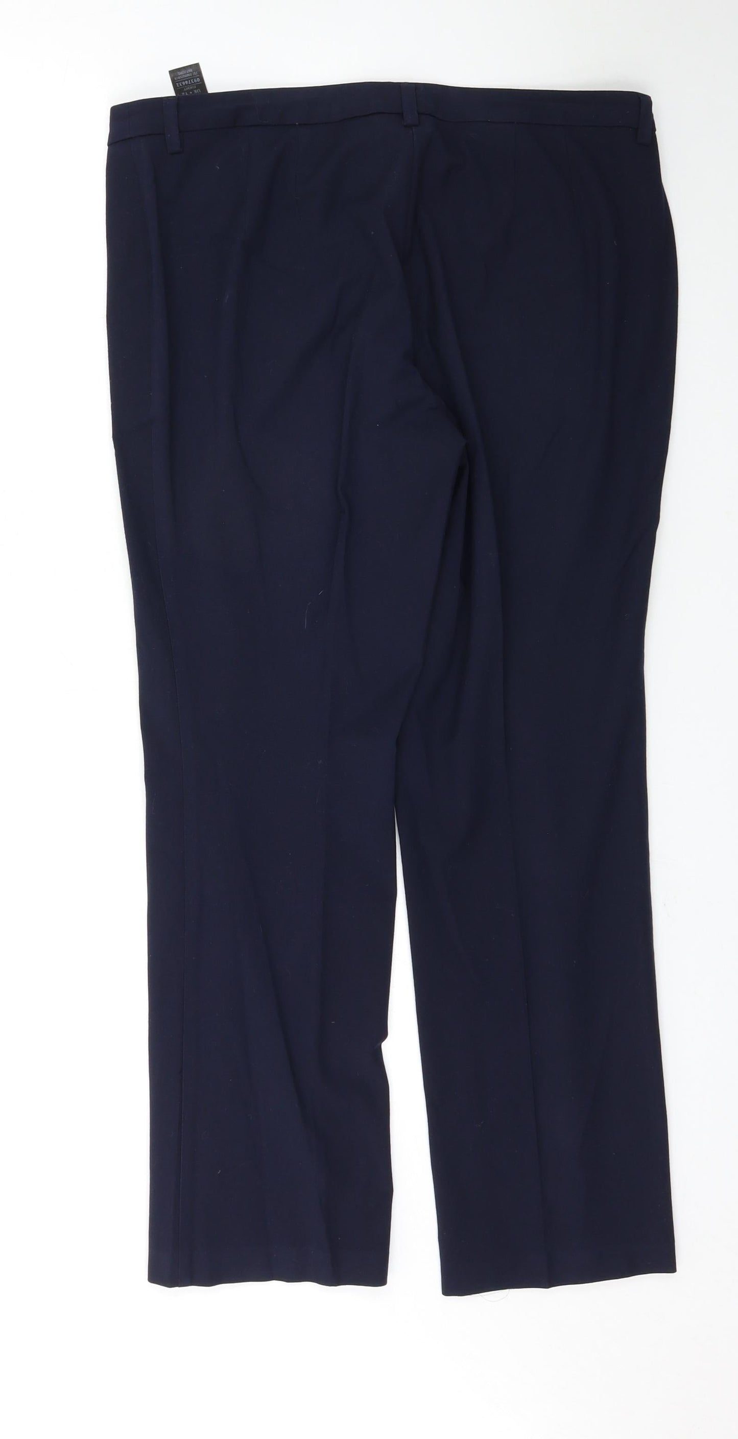 Womens UK Size 12 Marks and Spencer Regular Fit  Blue Trousers