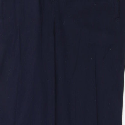 Womens UK Size 12 Marks and Spencer Regular Fit  Blue Trousers
