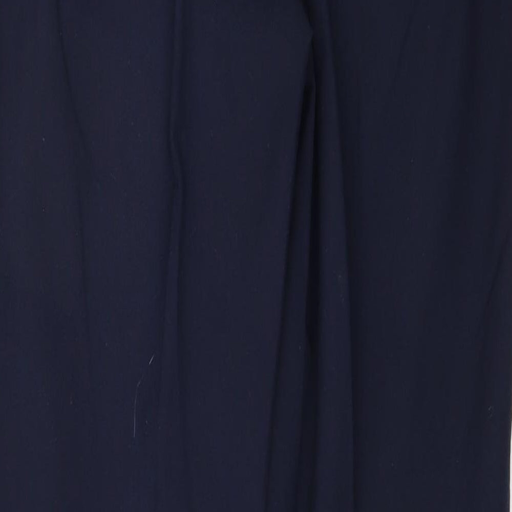 Womens UK Size 12 Marks and Spencer Regular Fit  Blue Trousers
