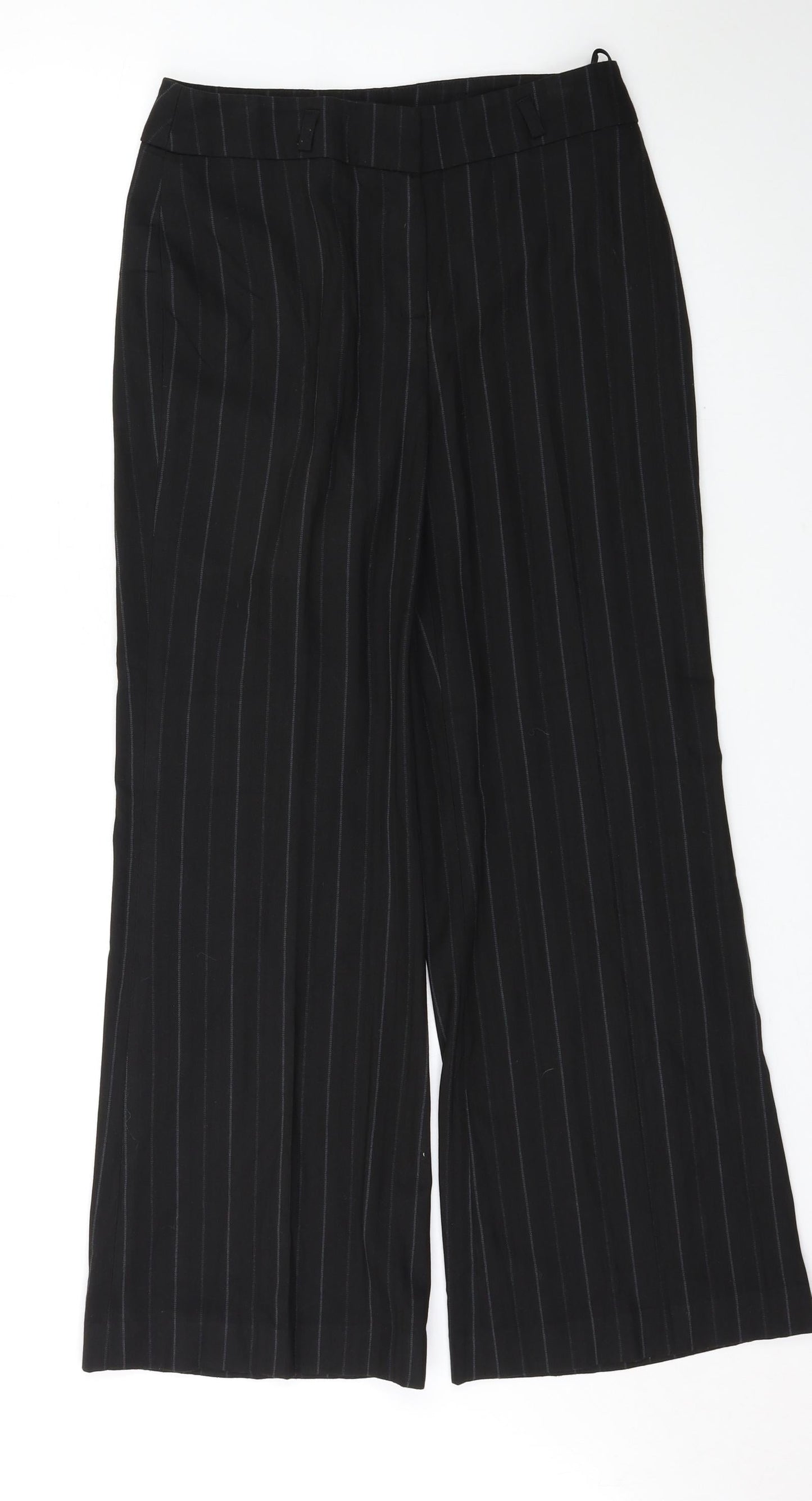 Womens UK Size 10 Wallis Regular Fit  Black Trousers