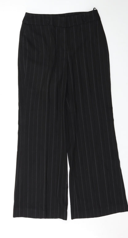 Womens UK Size 10 Wallis Regular Fit  Black Trousers