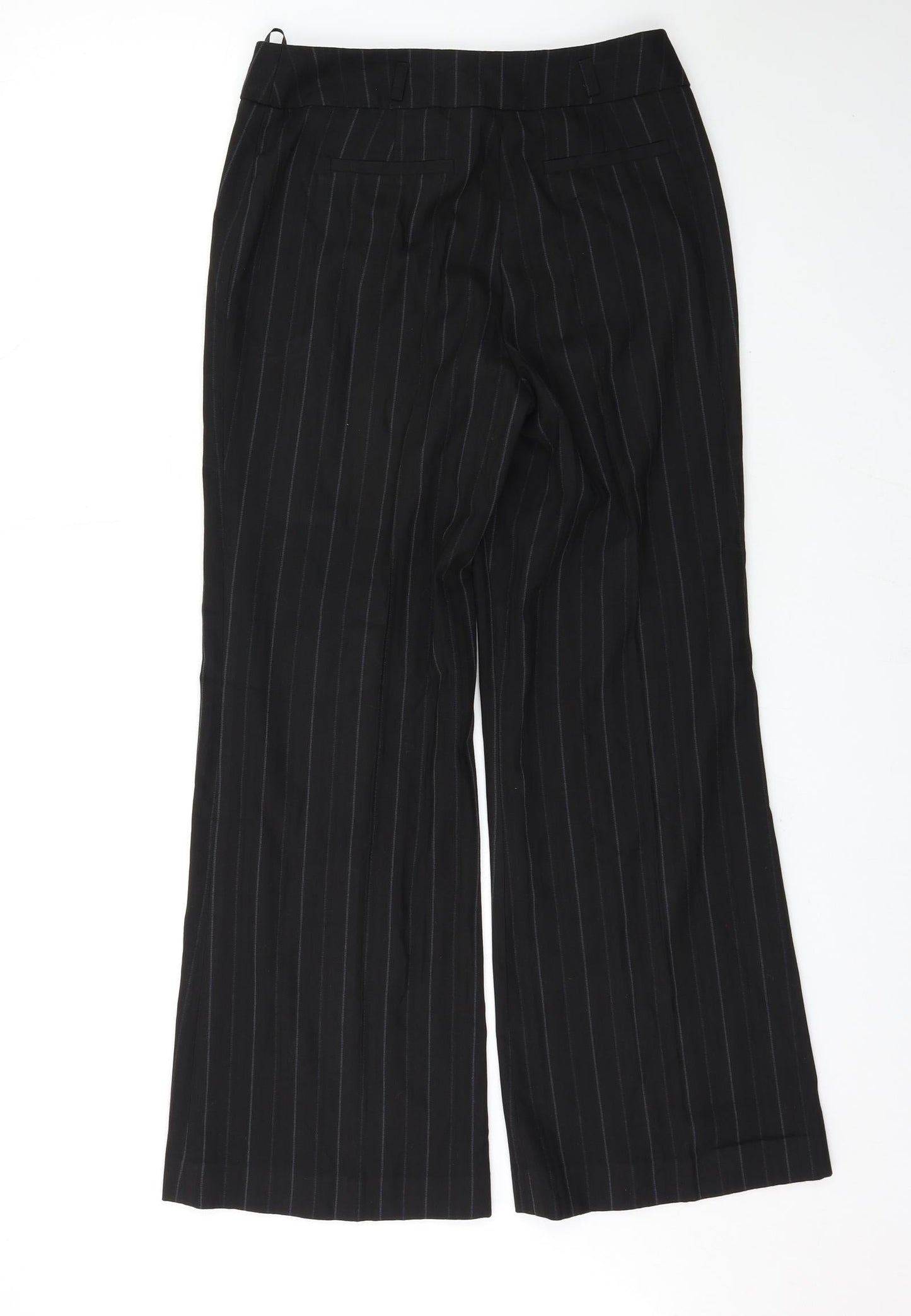 Womens UK Size 10 Wallis Regular Fit  Black Trousers