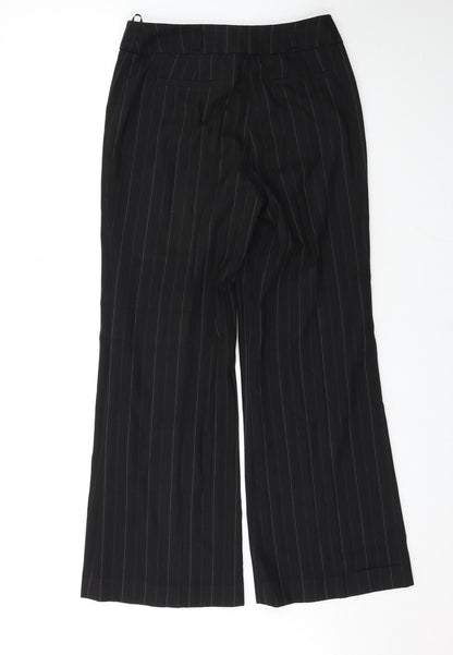 Womens UK Size 10 Wallis Regular Fit  Black Trousers