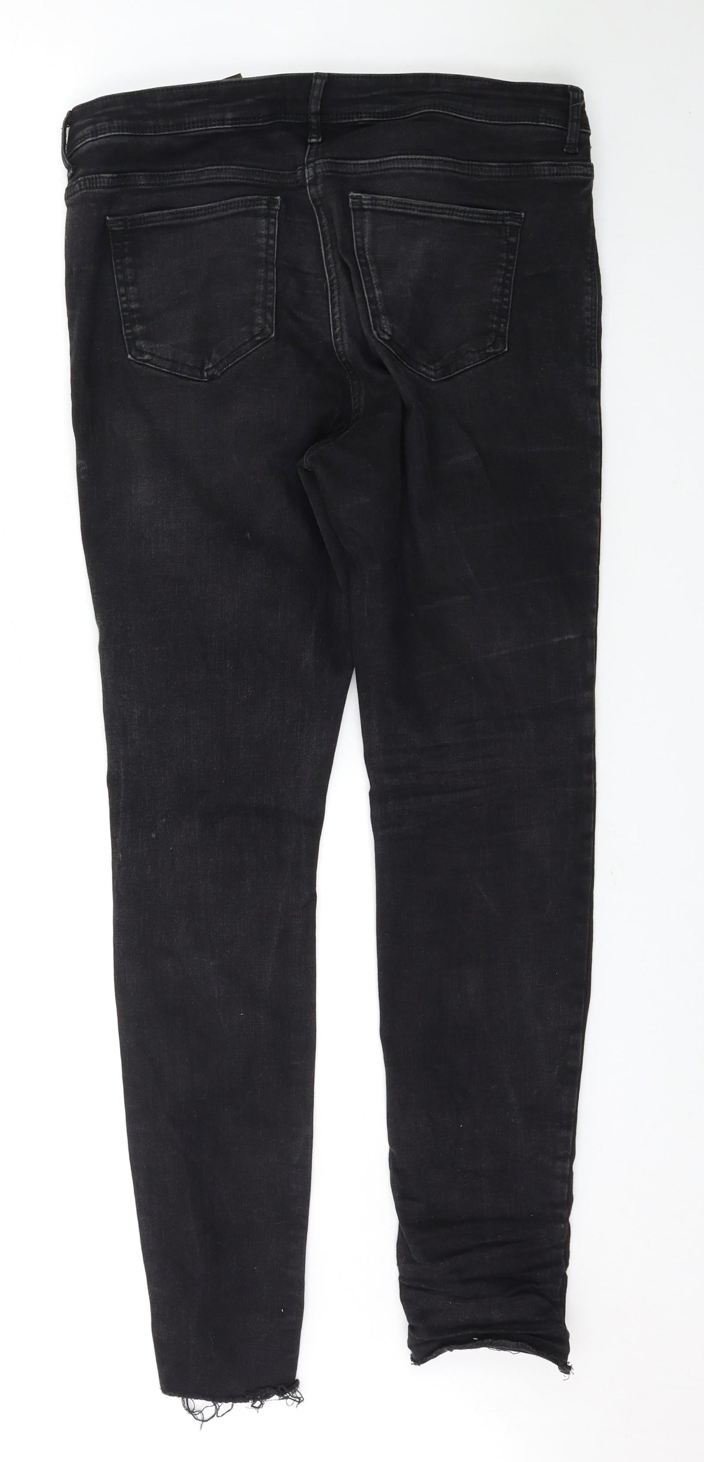 NEXT Womens Black   Skinny Jeans Size 12 L29.5 in