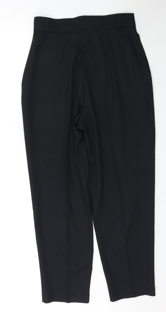 Womens UK Size 14 BHS Regular Fit  Black Trousers