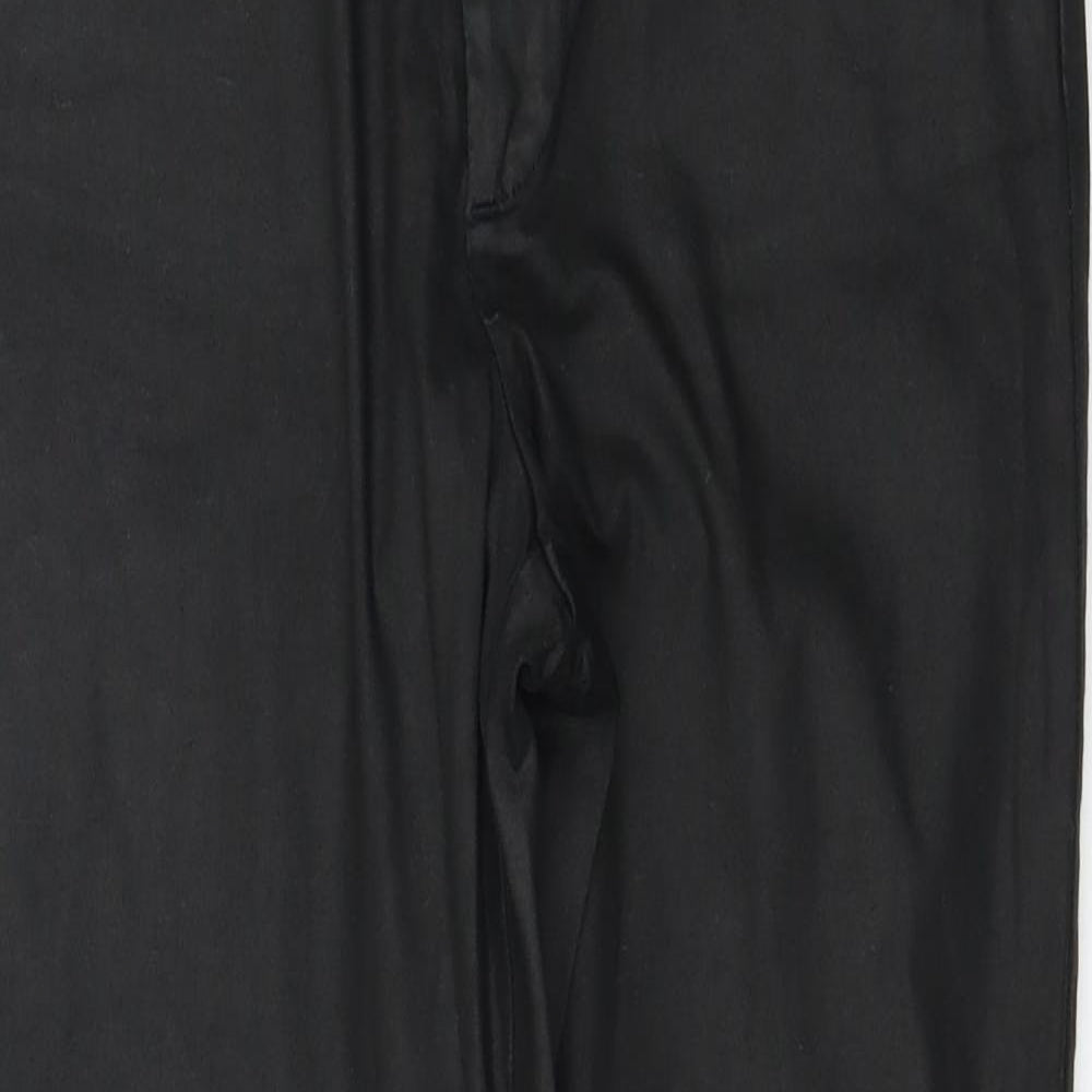 Womens UK Size 10 Topshop Regular Fit  Black Trousers