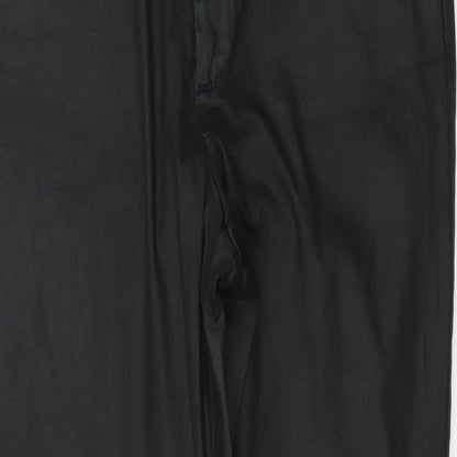Womens UK Size 10 Topshop Regular Fit  Black Trousers